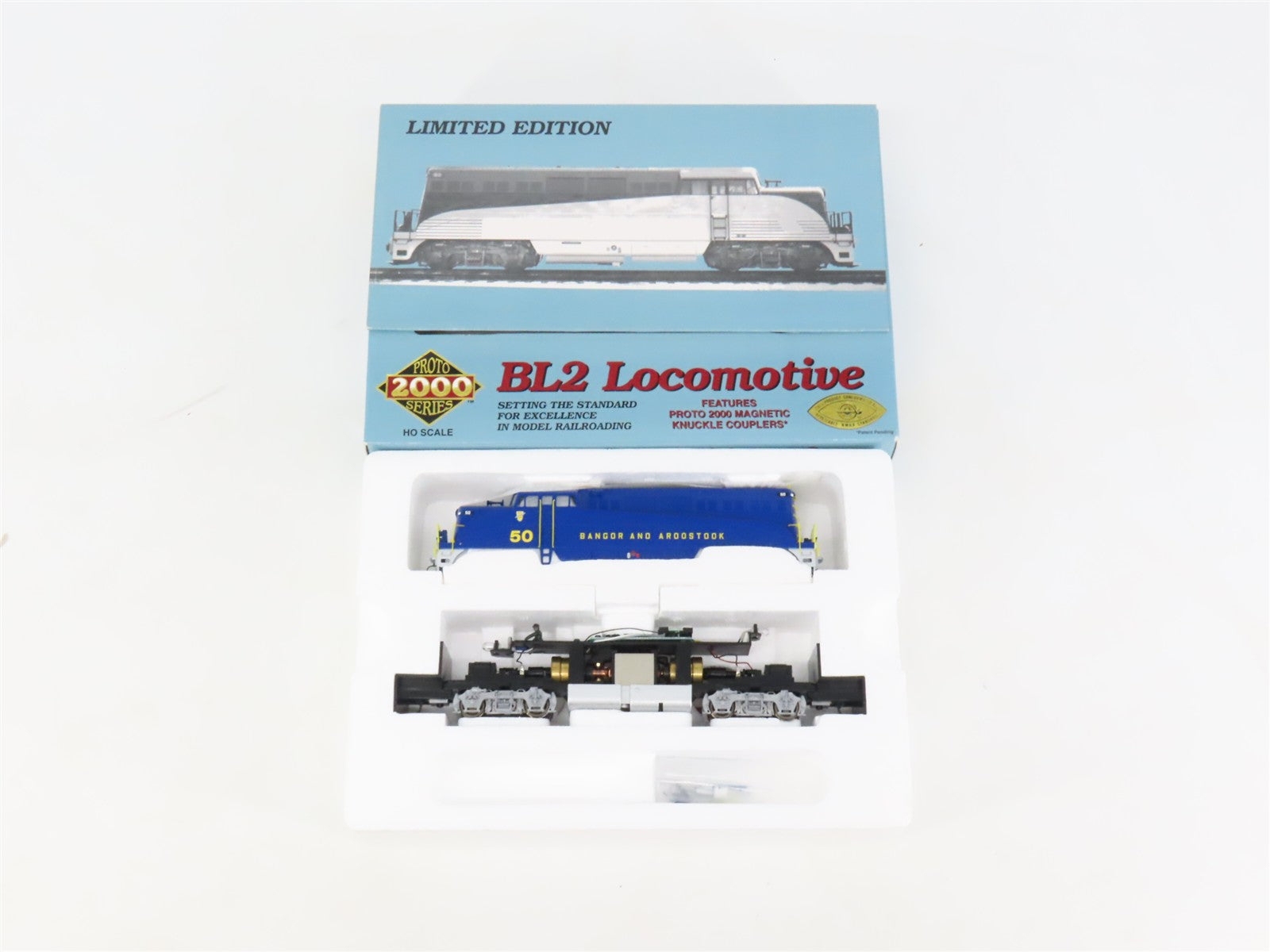 HO Scale Proto 2000 30190 BAR Bangor & Aroostook BL2 Diesel #50 BAD GEARS