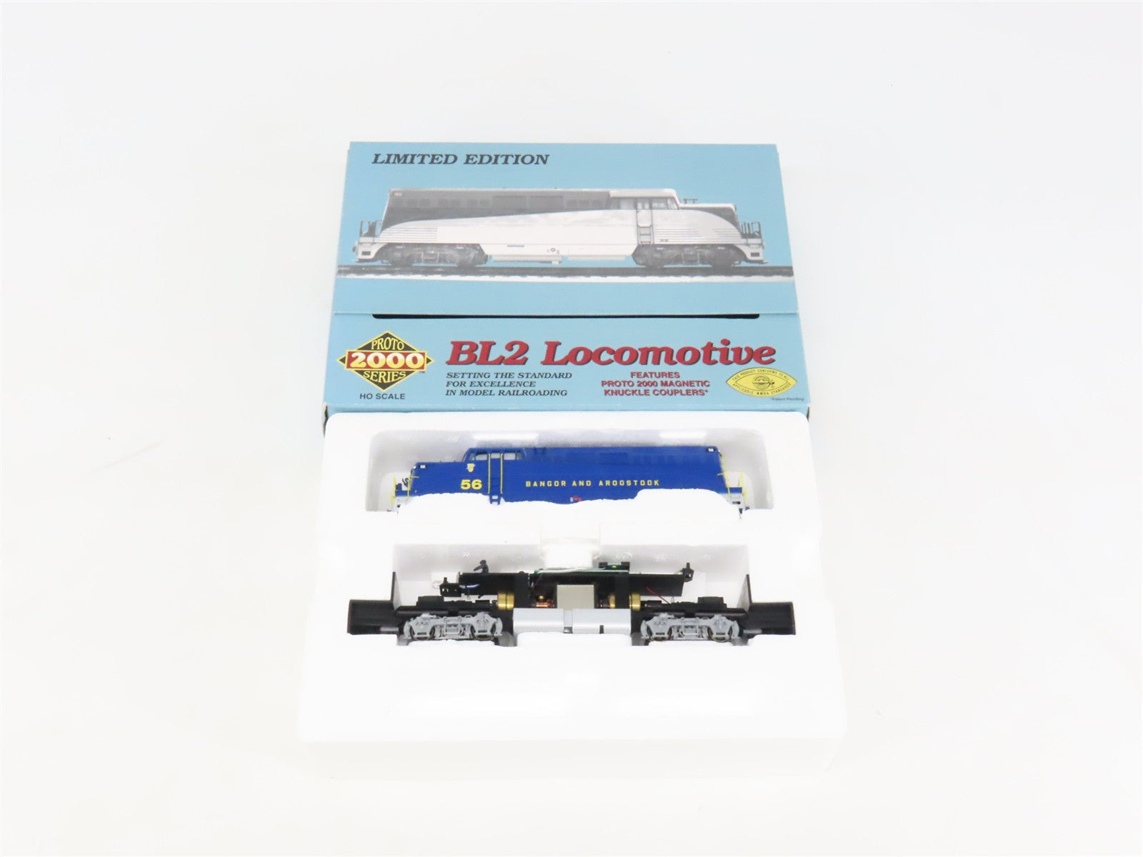 HO Scale Proto 2000 30191 BAR Bangor & Aroostook BL2 Diesel #56 BAD GEARS