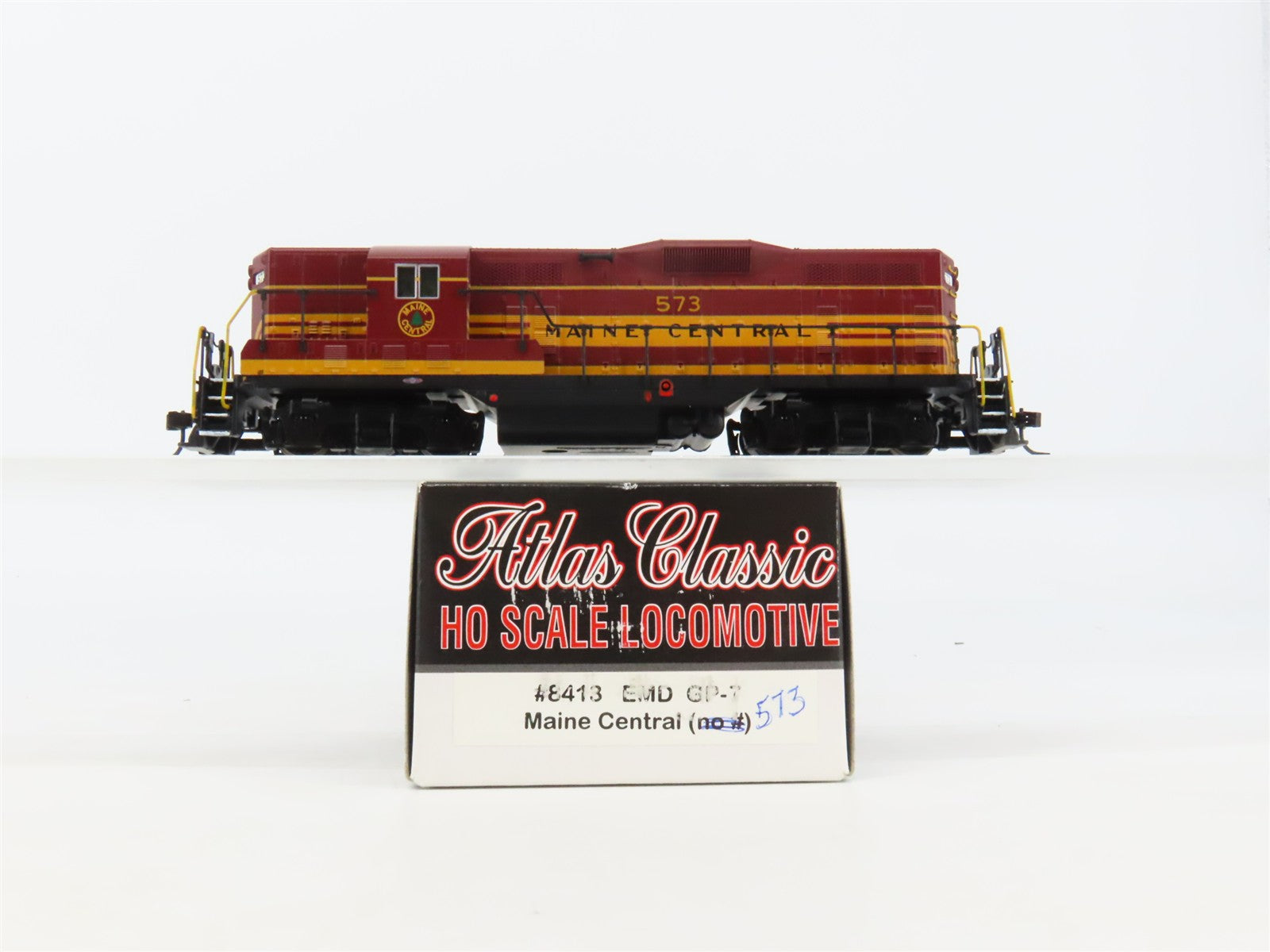 HO Scale Atlas Classic 8413 MEC Maine Central GP7 Diesel Locomotive #573 Custom