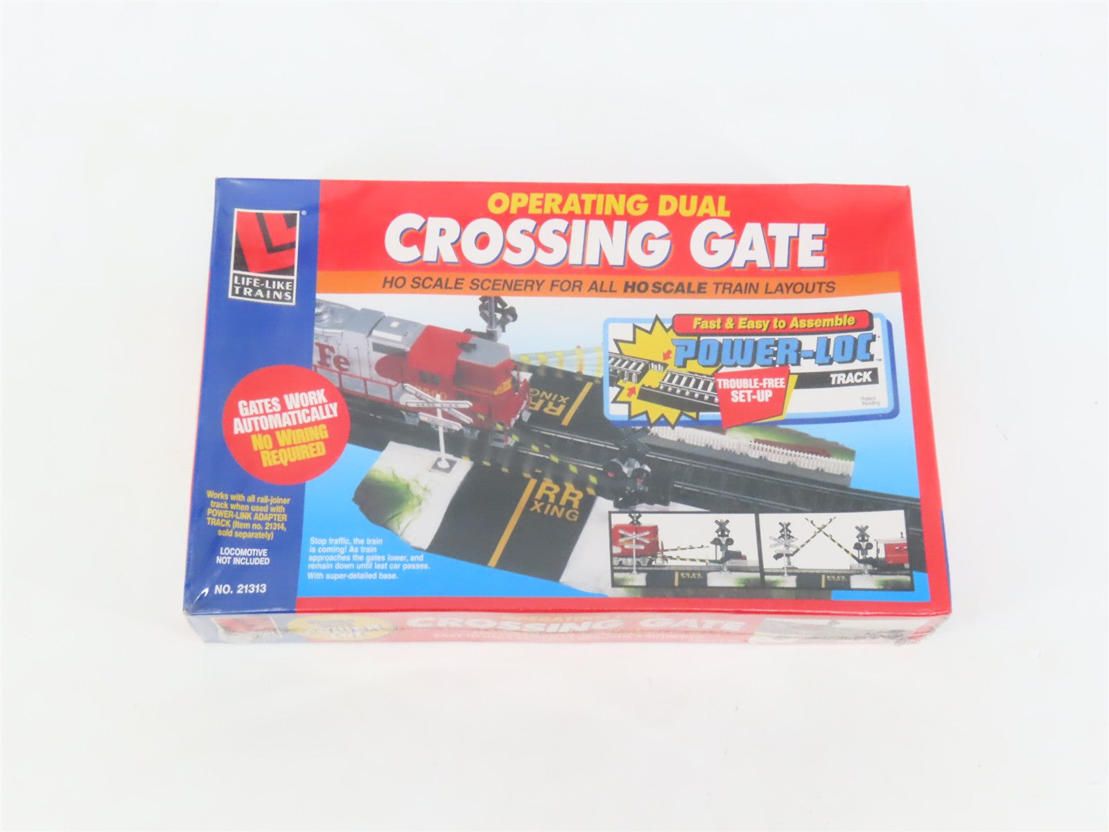 HO Scale Life-Like 21313 Operating Dual Crossing Gate SEALED