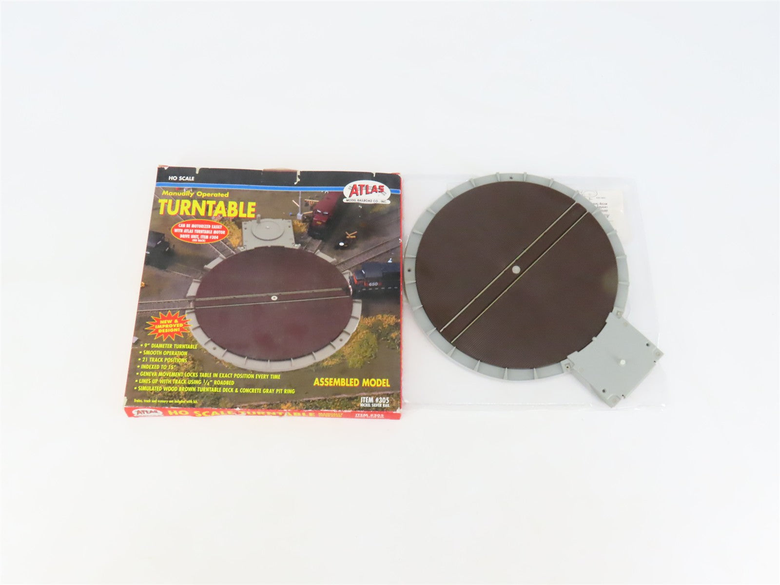 HO Scale Atlas 305 Manually Operated Turntable