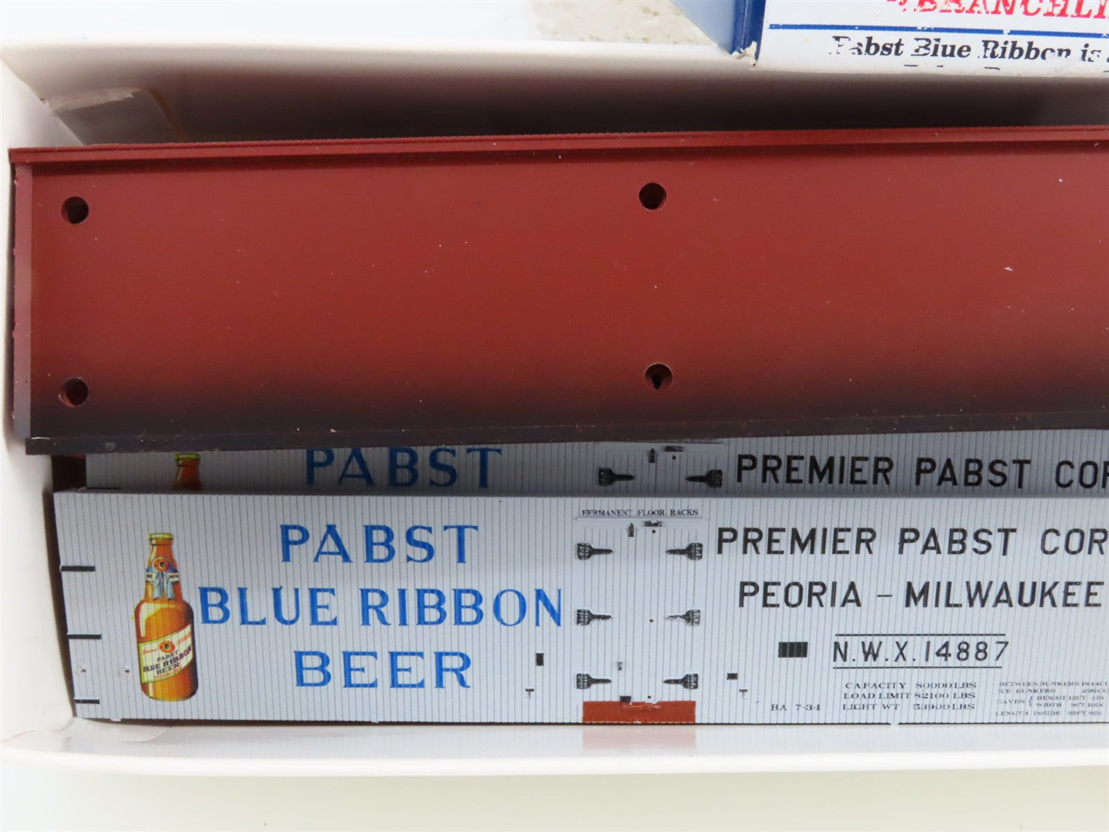 HO Branchline Blueprint Kit 1209 NWX Pabst Blue Ribbon Beer 40' Reefer #14887