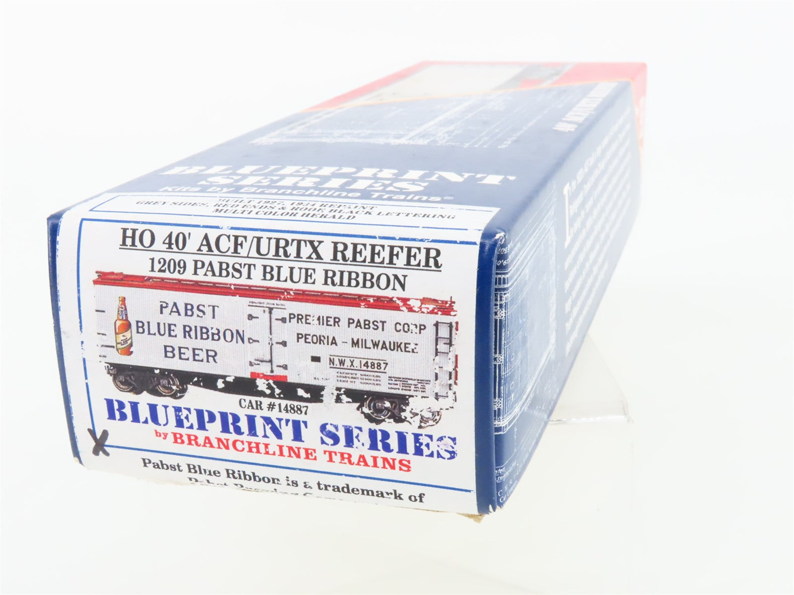 HO Branchline Blueprint Kit 1209 NWX Pabst Blue Ribbon Beer 40' Reefer #14887