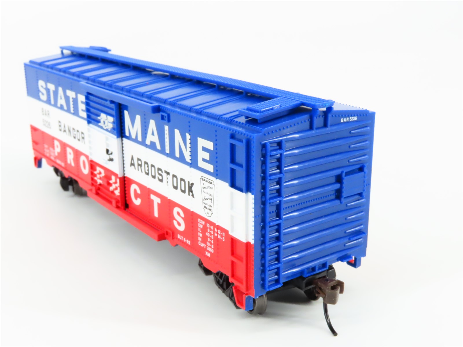HO Scale Bachmann 76901 BAR State Of Maine 40' Single Door Box Car #5226