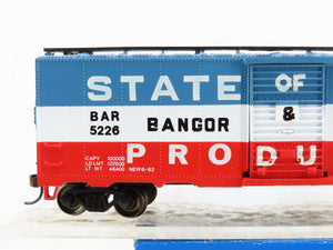 HO Scale Bachmann Silver Series 17038 BAR State Of Maine 40' Box Car #5226