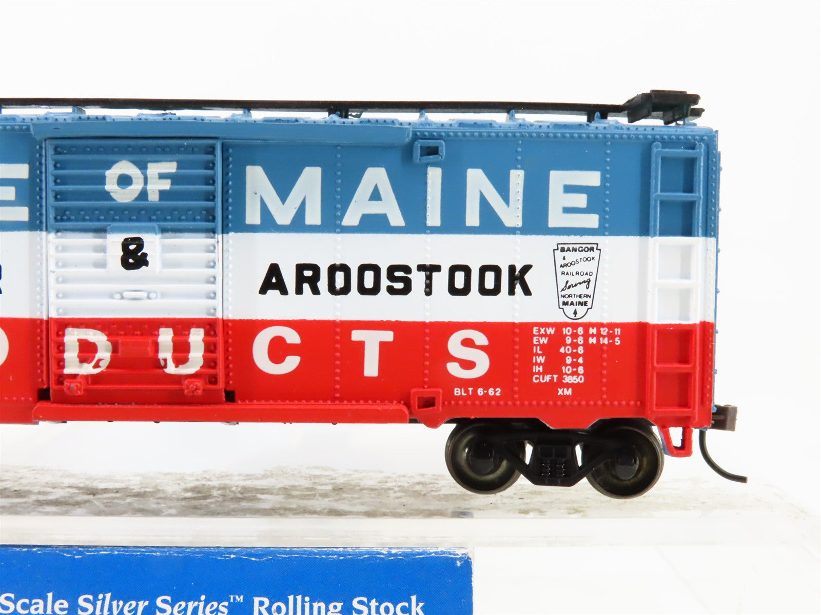 HO Scale Bachmann Silver Series 17038 BAR State Of Maine 40' Box Car #5226