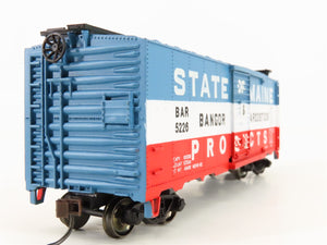 HO Scale Bachmann Silver Series 17038 BAR State Of Maine 40' Box Car #5226