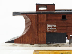 HO Scale Ambroid BM Boston & Maine Minute Man Service Snow Plow #W3715 - CUSTOM