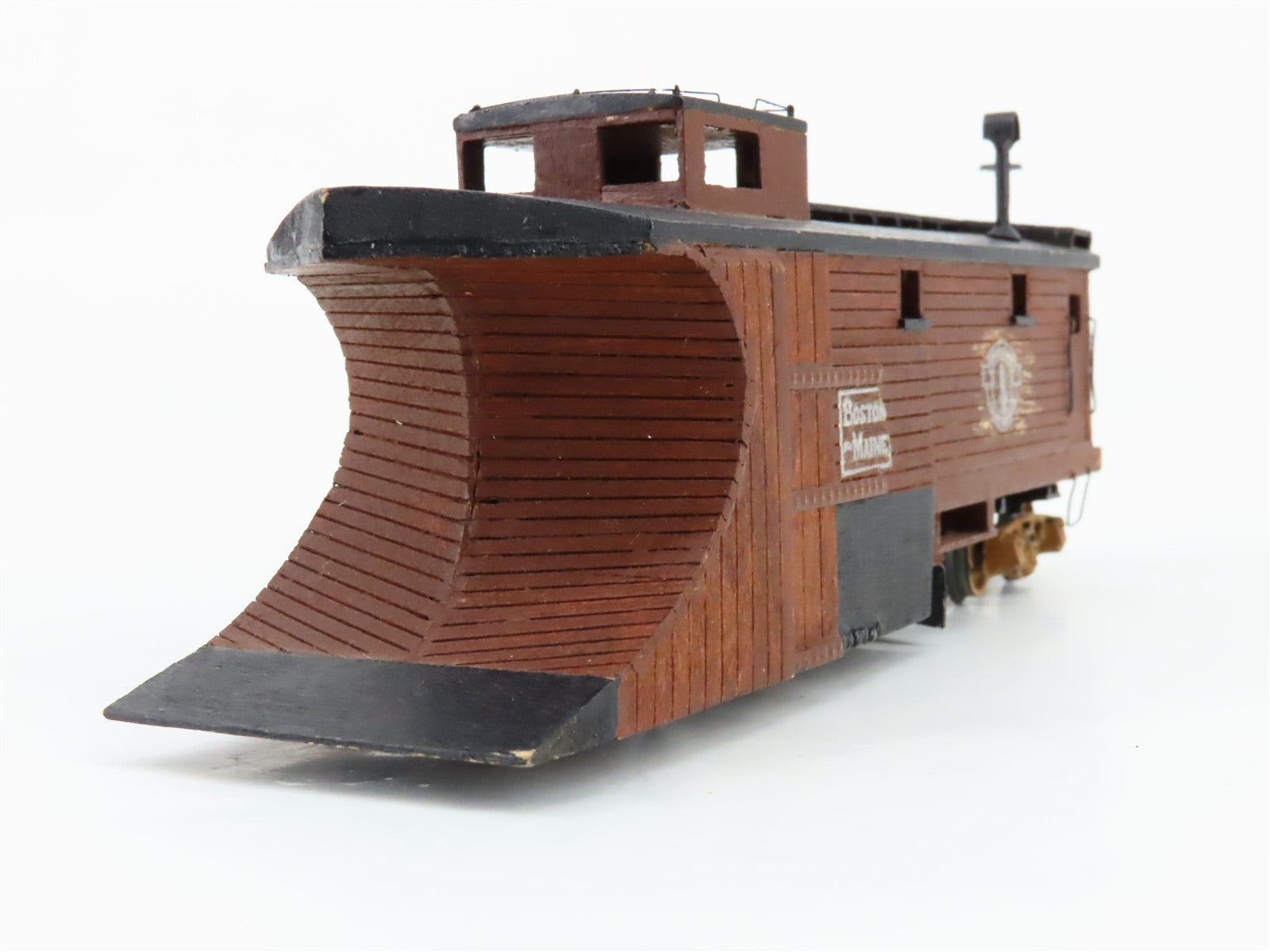 HO Scale Ambroid BM Boston & Maine Minute Man Service Snow Plow #W3715 - CUSTOM