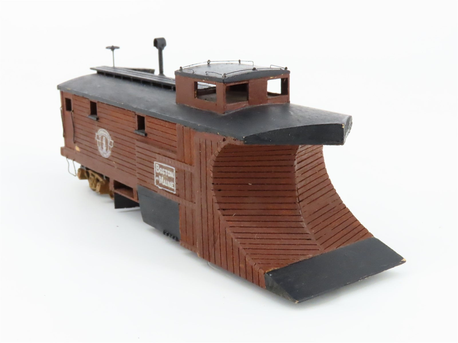 HO Scale Ambroid BM Boston & Maine Minute Man Service Snow Plow #W3715 - CUSTOM