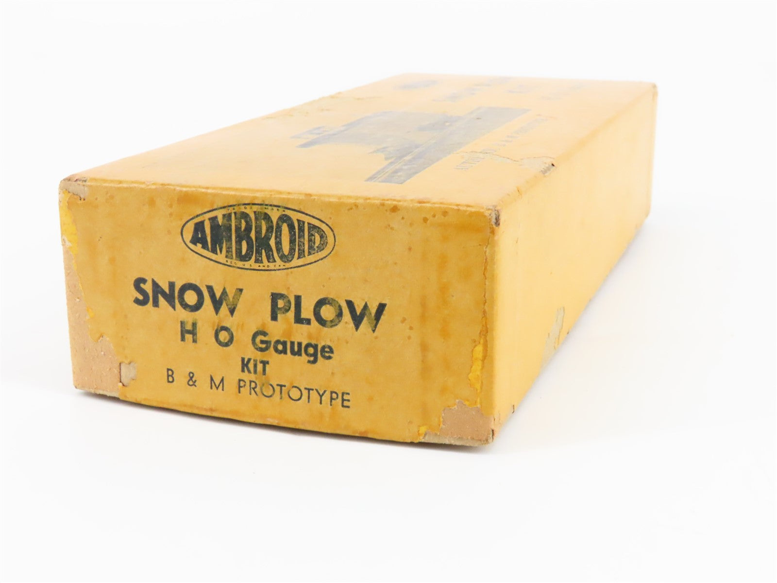 HO Scale Ambroid BM Boston & Maine Minute Man Service Snow Plow #W3715 - CUSTOM