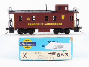 HO Scale Athearn 1249 BAR Bangor & Aroostook Caboose #35 - CUSTOM