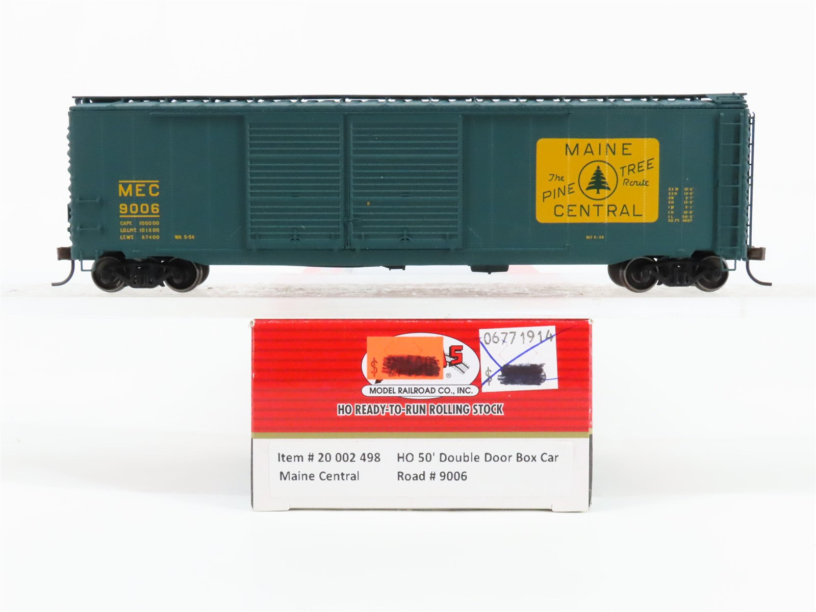 HO Atlas Master Line 20002498 MEC Maine Central Pine Tree Route 50' Boxcar #9006