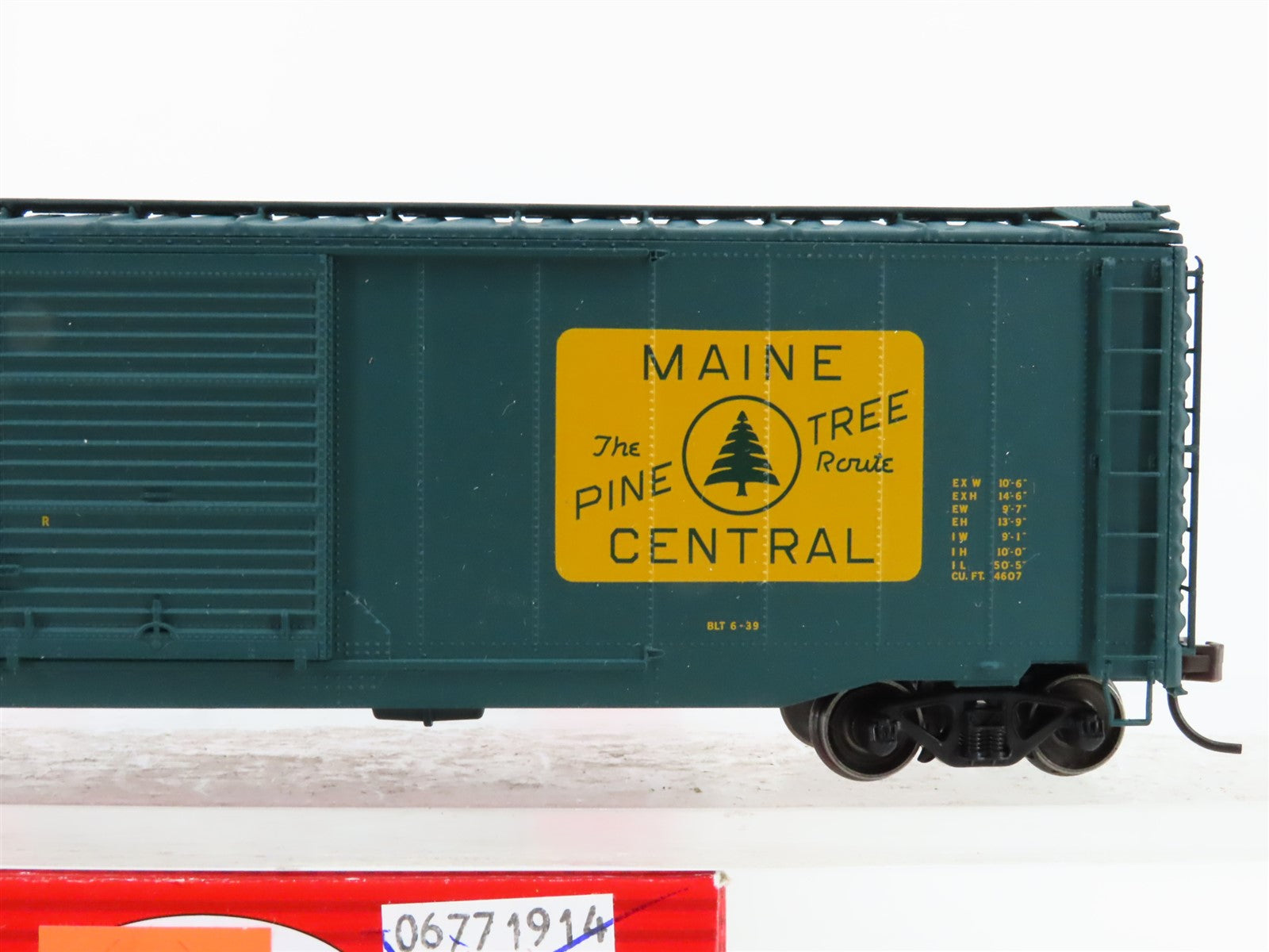 HO Atlas Master Line 20002498 MEC Maine Central Pine Tree Route 50' Boxcar #9006