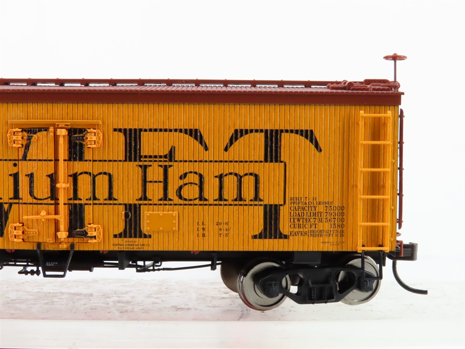 HO Scale Atlas Steam Era Classics 6136-2 SRL Swift Premium Ham 36' Reefer #1944