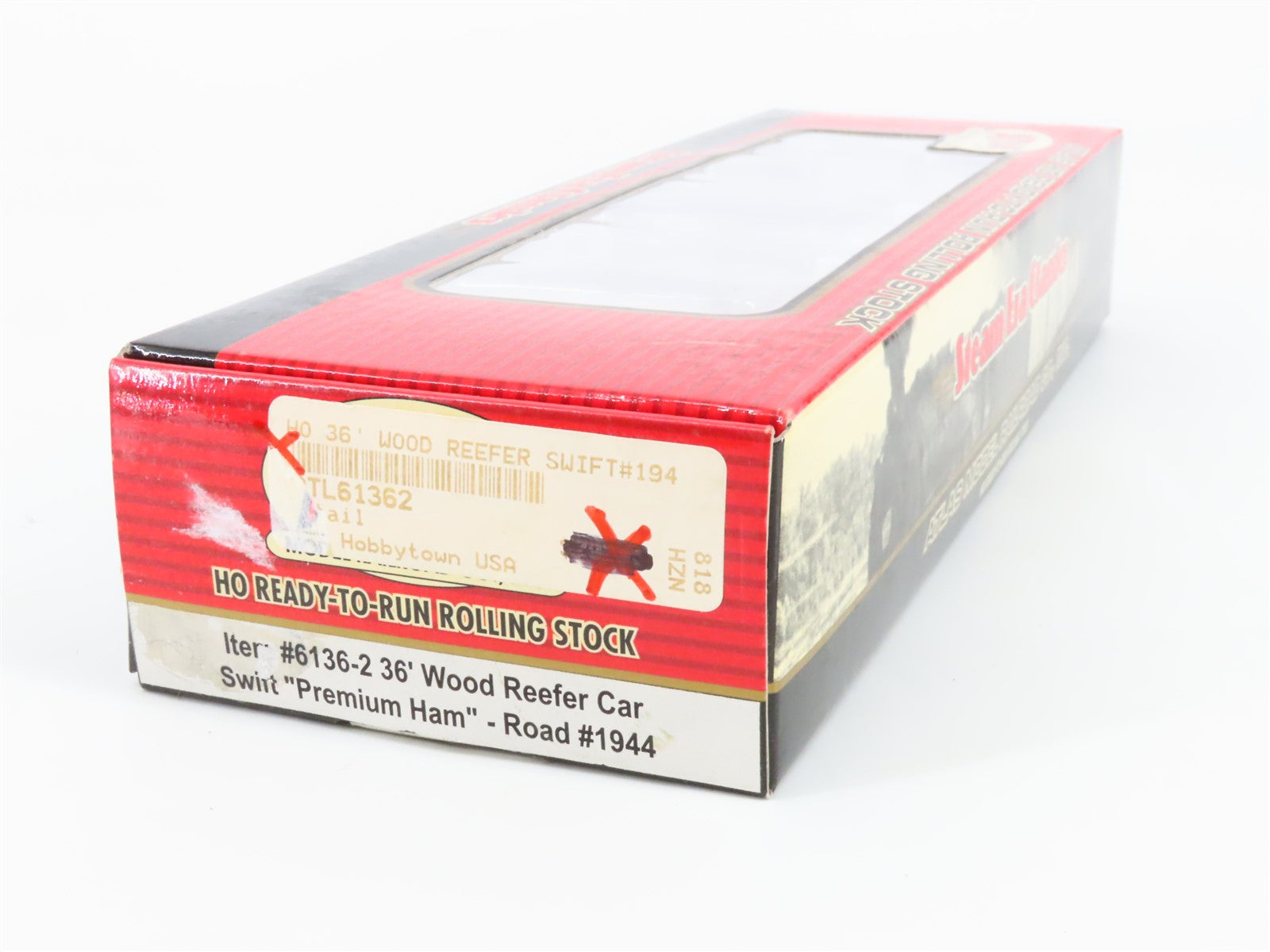 HO Scale Atlas Steam Era Classics 6136-2 SRL Swift Premium Ham 36' Reefer #1944