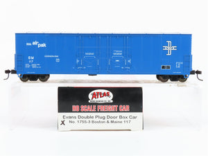 HO Scale Atlas 1755-3 BM Boston & Maine Evans Double Plug Door Box Car #117