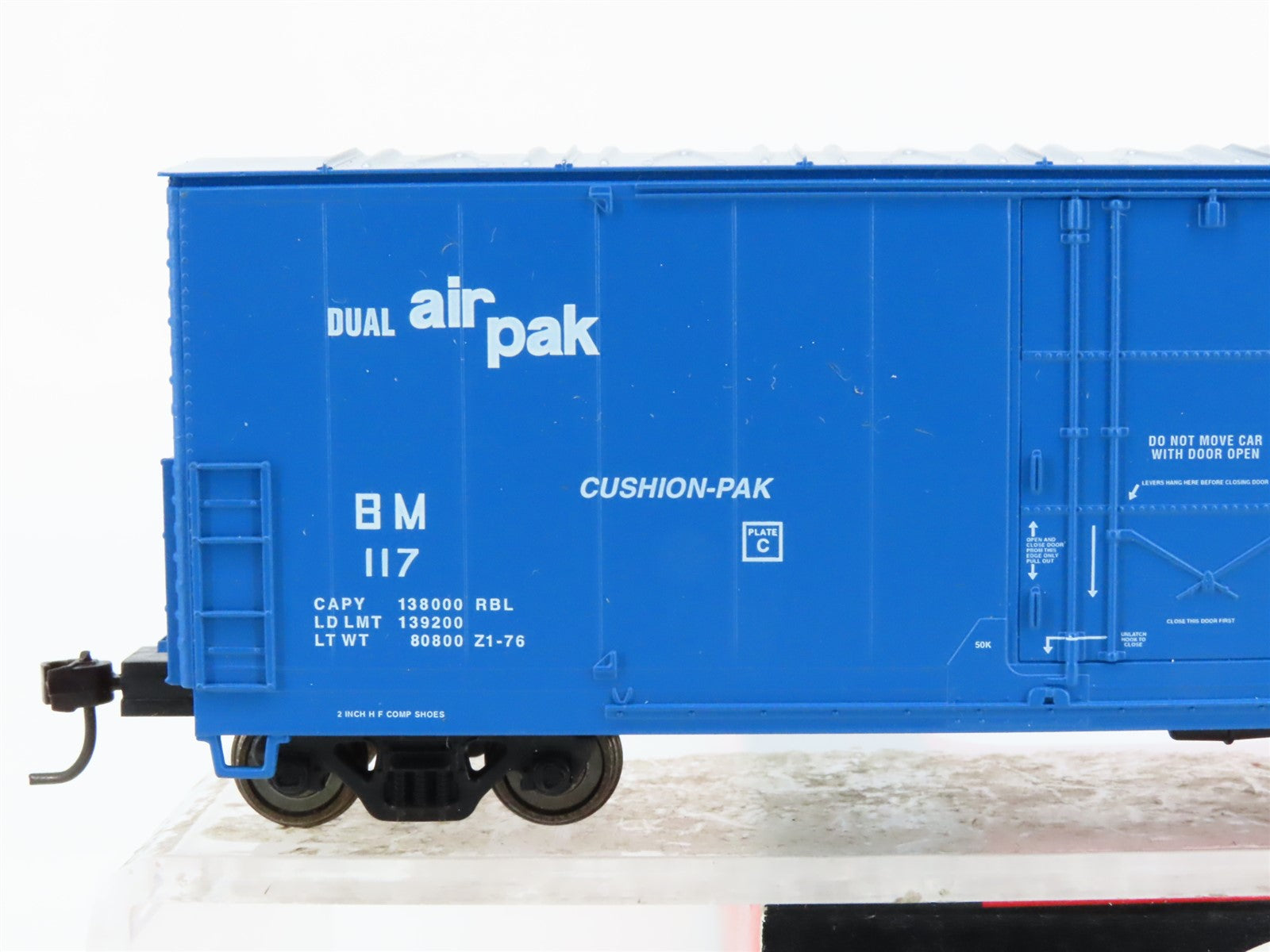 HO Scale Atlas 1755-3 BM Boston & Maine Evans Double Plug Door Box Car #117