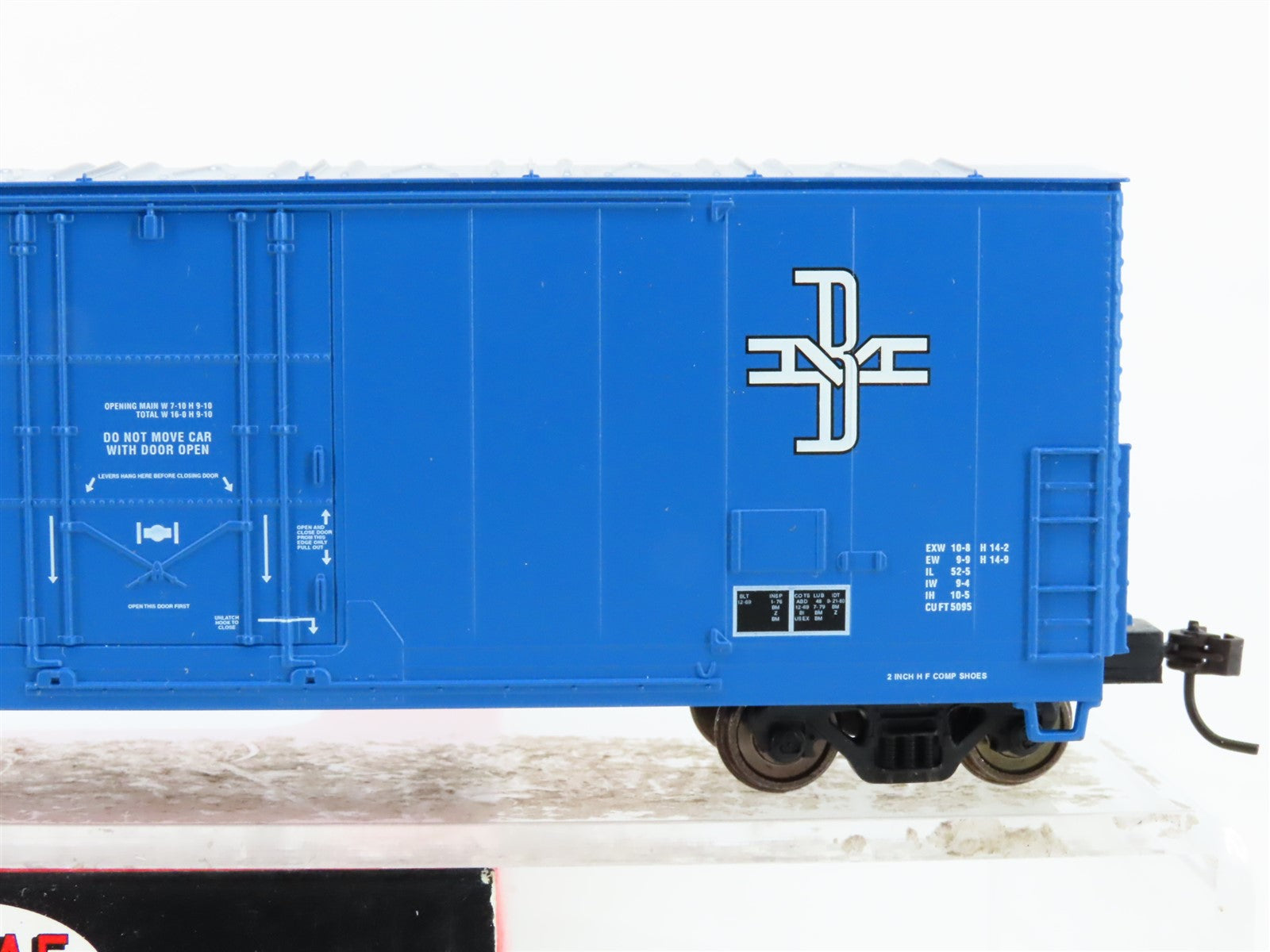 HO Scale Atlas 1755-3 BM Boston & Maine Evans Double Plug Door Box Car #117