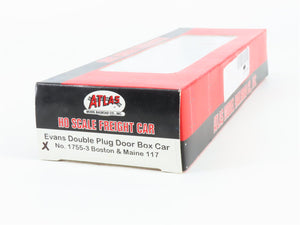 HO Scale Atlas 1755-3 BM Boston & Maine Evans Double Plug Door Box Car #117