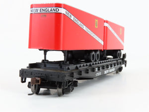 HO Scale Athearn 92368 NH New Haven 50' Flat Car #17211 w/ Two 25' Van Trailers