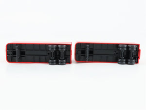 HO Scale Athearn 92368 NH New Haven 50' Flat Car #17211 w/ Two 25' Van Trailers
