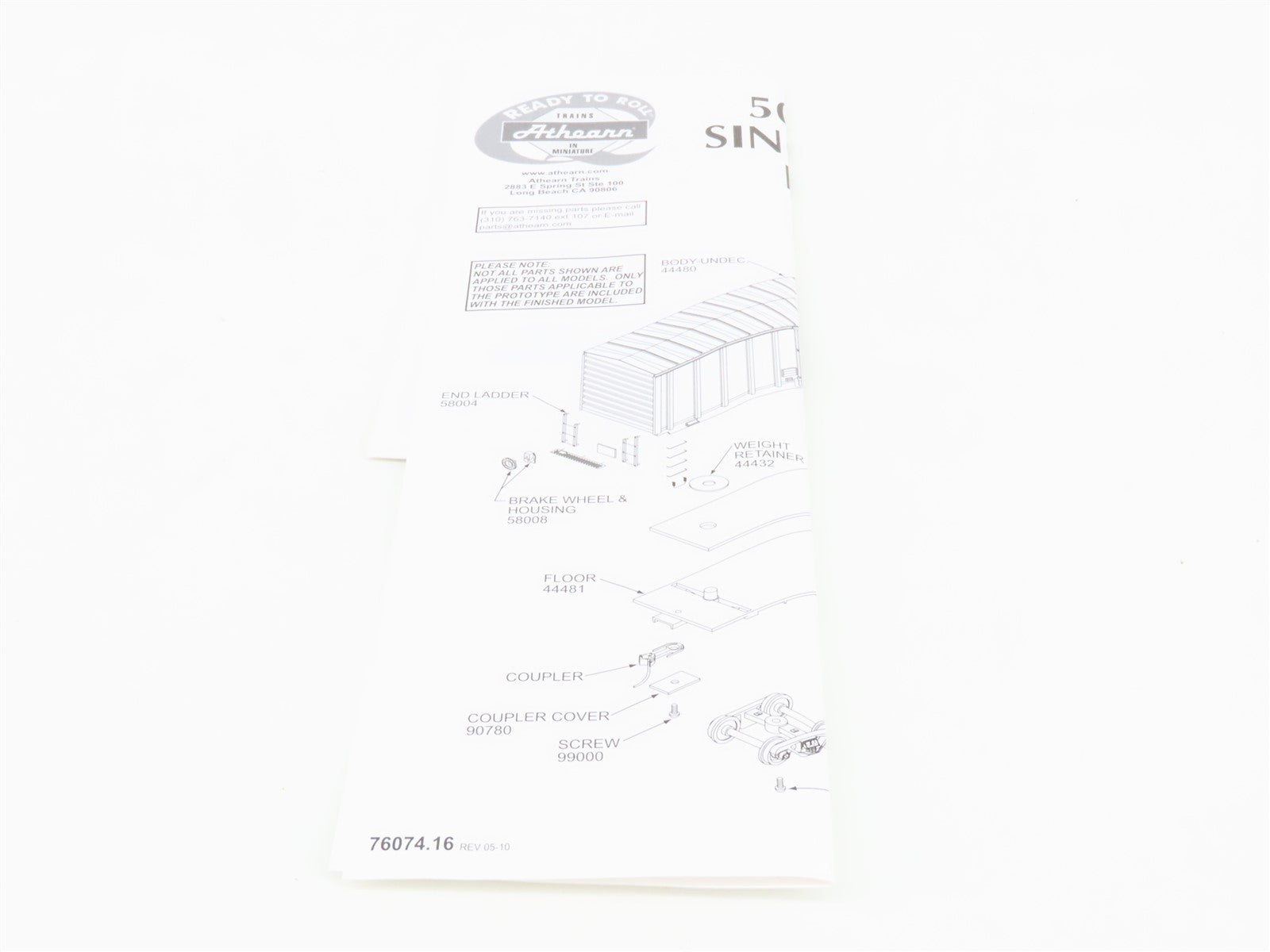 HO Scale Athearn 76327 MEC Maine Central Pine Tree Route 50' Box Car #35084
