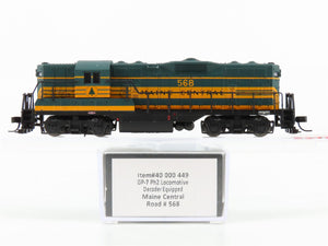 N Scale Atlas 40000449 MEC Maine Central GP7 Diesel Locomotive #568 wDCC