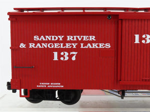 G Scale USA Trains R-19019 SR&RL Sandy River & Rangeley Lakes Box Car #137
