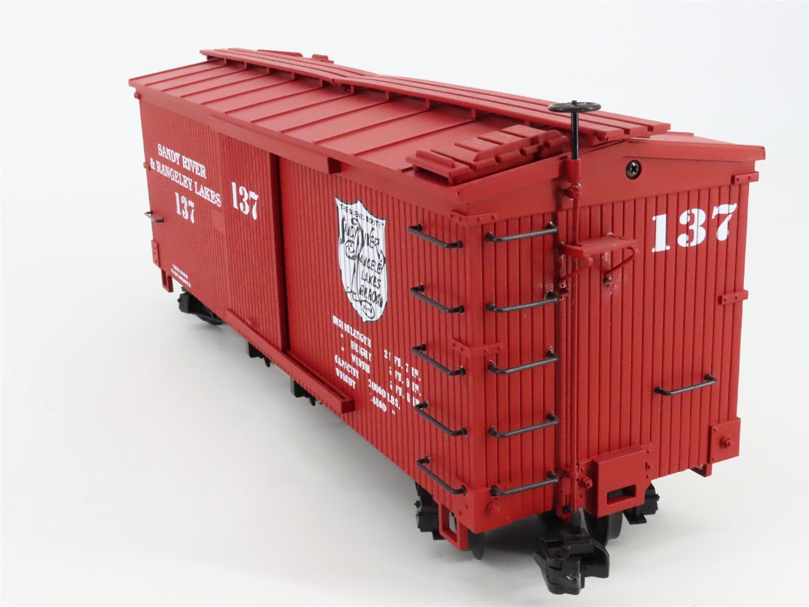 G Scale USA Trains R-19019 SR&RL Sandy River & Rangeley Lakes Box Car #137