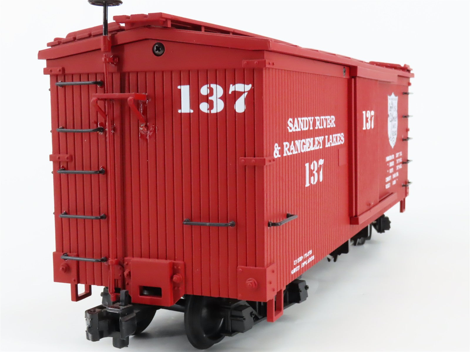 G Scale USA Trains R-19019 SR&RL Sandy River & Rangeley Lakes Box Car #137