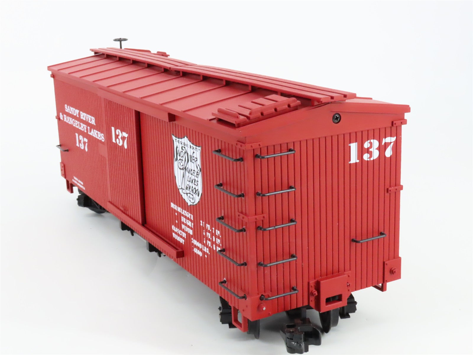 G Scale USA Trains R-19019 SR&RL Sandy River & Rangeley Lakes Box Car #137
