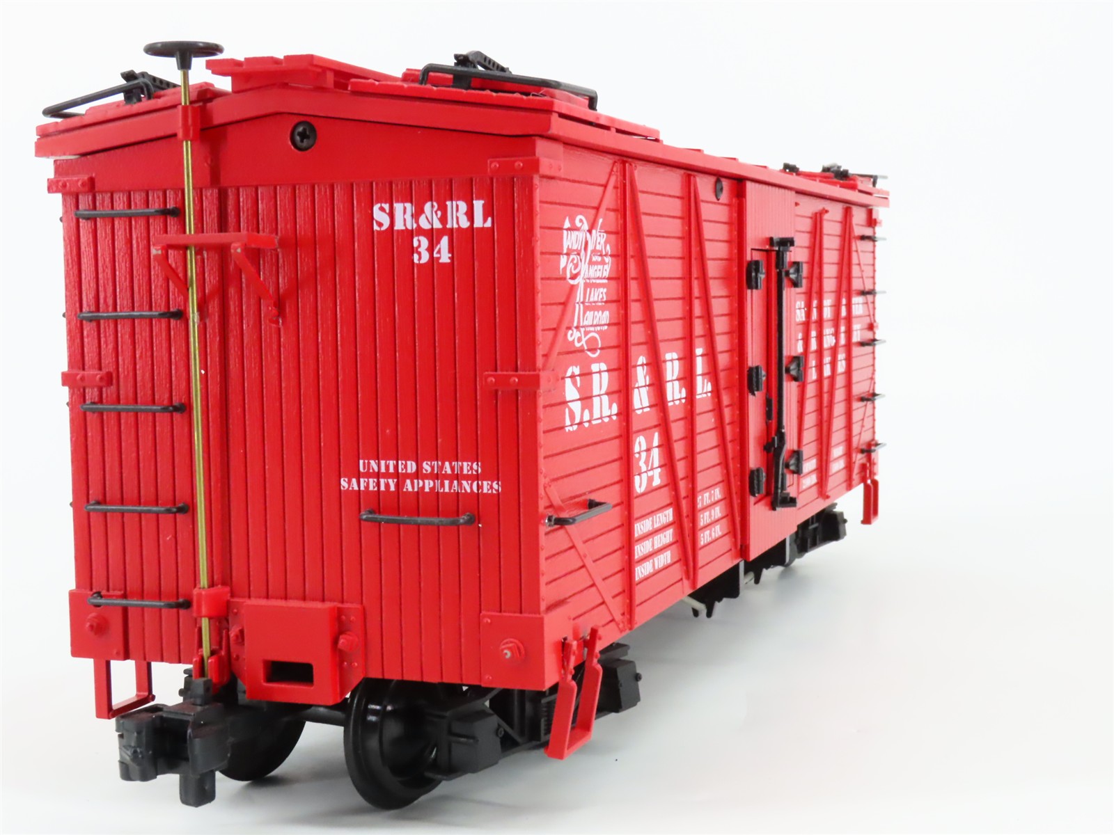G Scale USA Trains R15014 SR&RL Sandy River & Rangeley Lakes Reefer #34