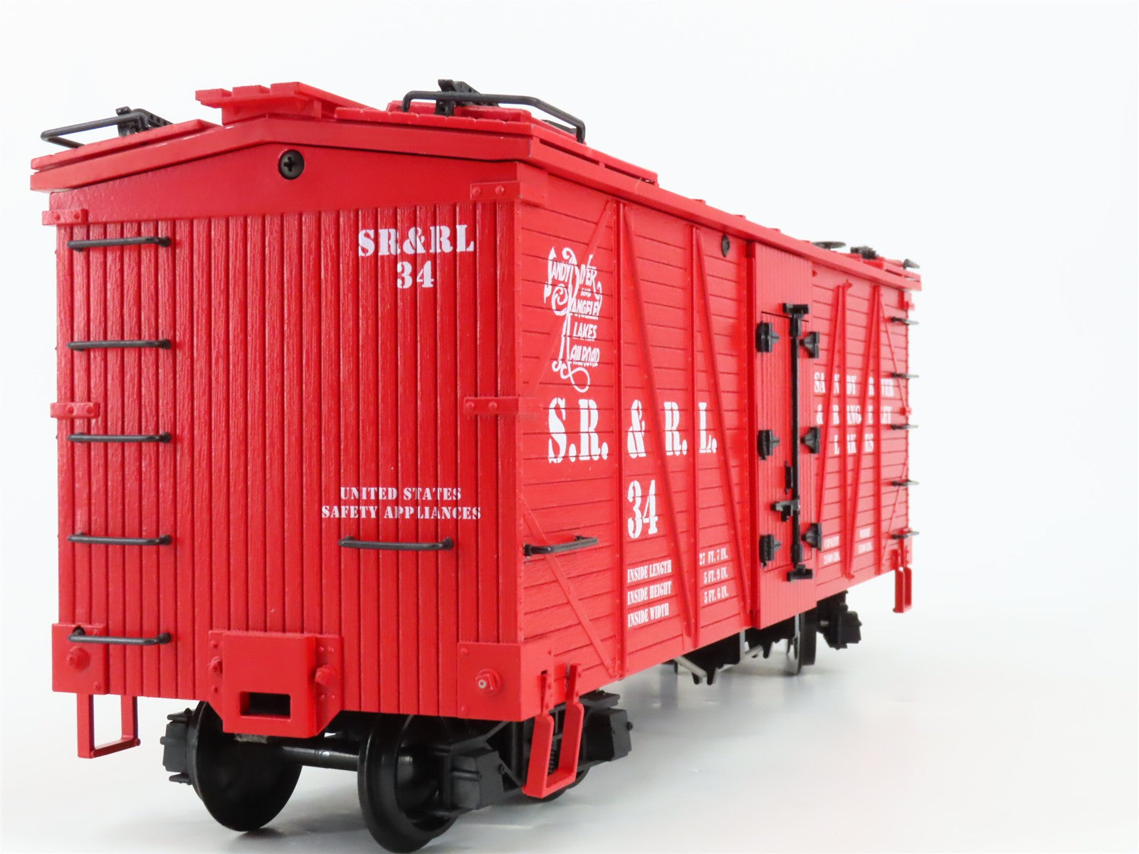 G Scale USA Trains R15014 SR&RL Sandy River & Rangeley Lakes Reefer #34