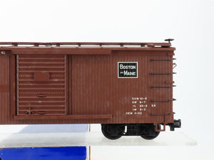 G Scale Charles RO Trains B&M Boston & Maine 40' Box Car 42890 RTR