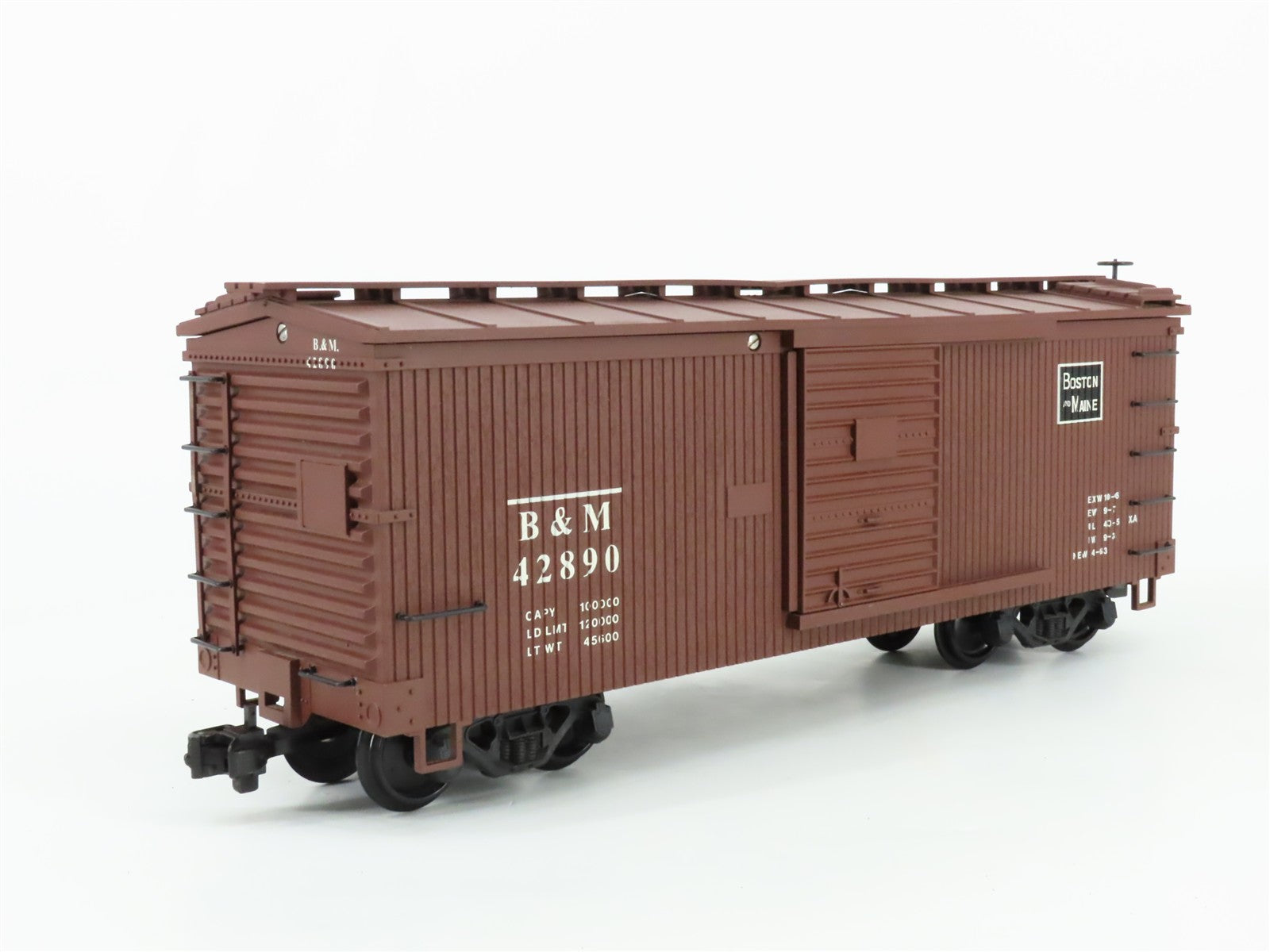 RO Trains 1962 B&M Boston & Maine 40' Box Car 42890 RTR