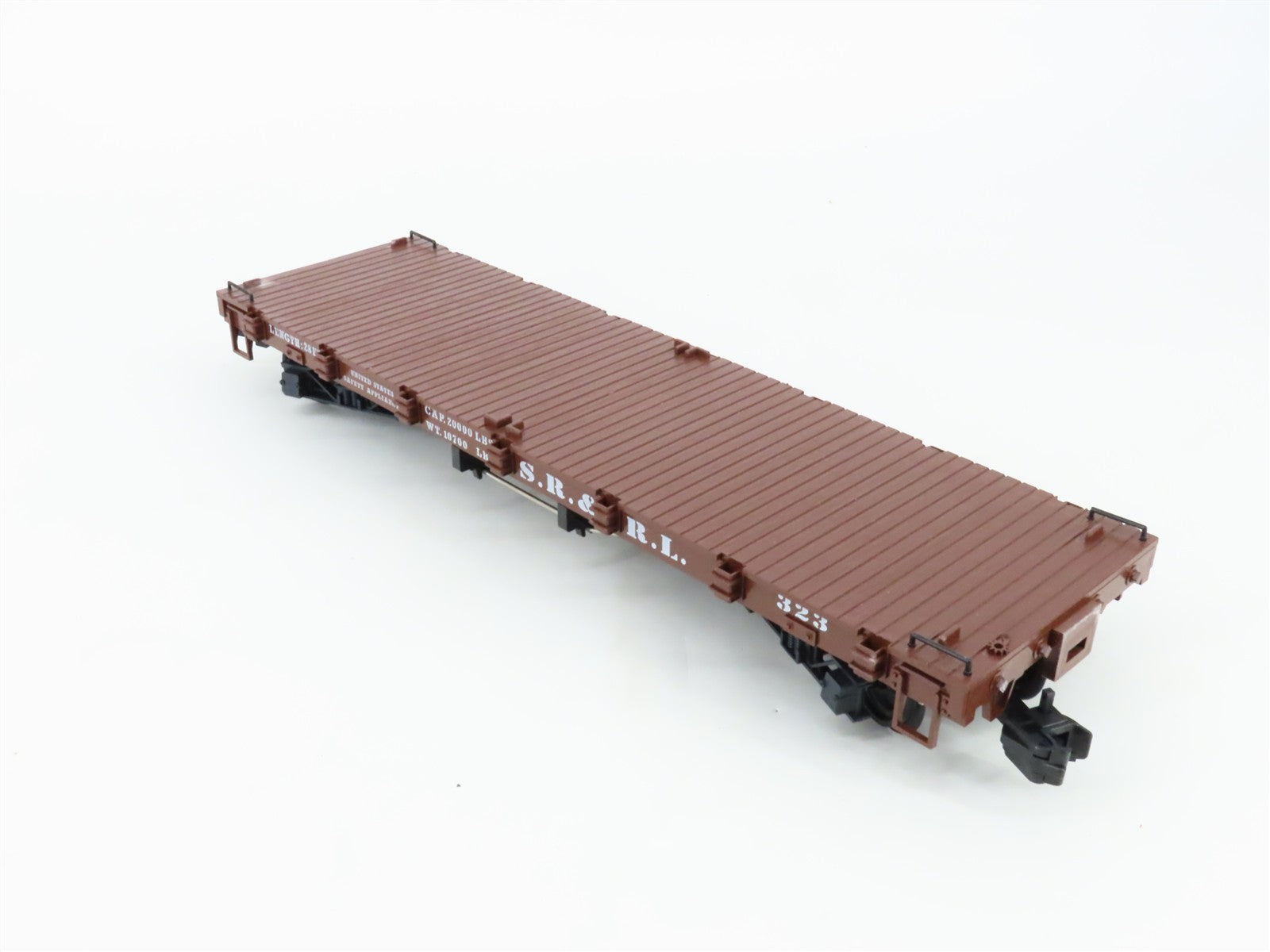 G Scale LGB 41600 Sandy River & Rangeley Lakes 28' Flat Car 2-Pack RTR