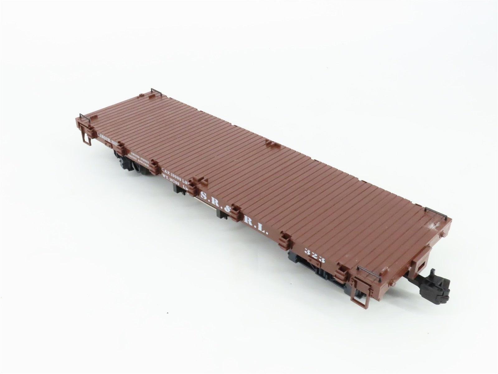 G Scale LGB 41600 Sandy River & Rangeley Lakes 28' Flat Car 2-Pack RTR