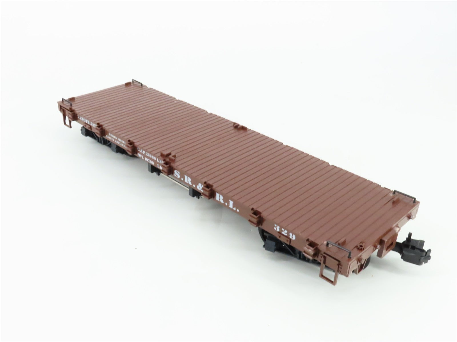 G Scale LGB 41600 Sandy River & Rangeley Lakes 28' Flat Car 2-Pack RTR