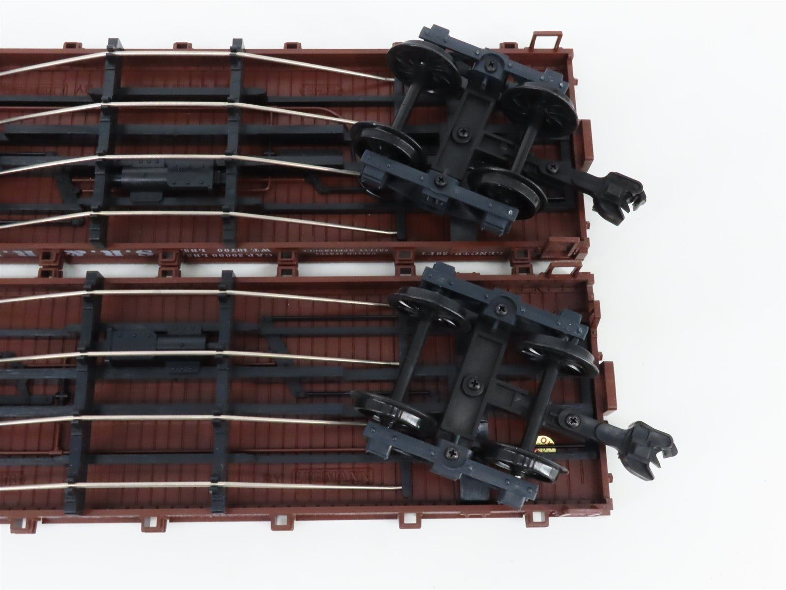 G Scale LGB 41600 Sandy River & Rangeley Lakes 28' Flat Car 2-Pack RTR