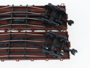 G Scale LGB 41600 Sandy River & Rangeley Lakes 28' Flat Car 2-Pack RTR