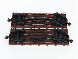 G Scale LGB 41600 Sandy River & Rangeley Lakes 28' Flat Car 2-Pack 323, 329 RTR