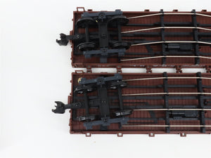 G Scale LGB 41600 Sandy River & Rangeley Lakes 28' Flat Car 2-Pack 323, 329 RTR