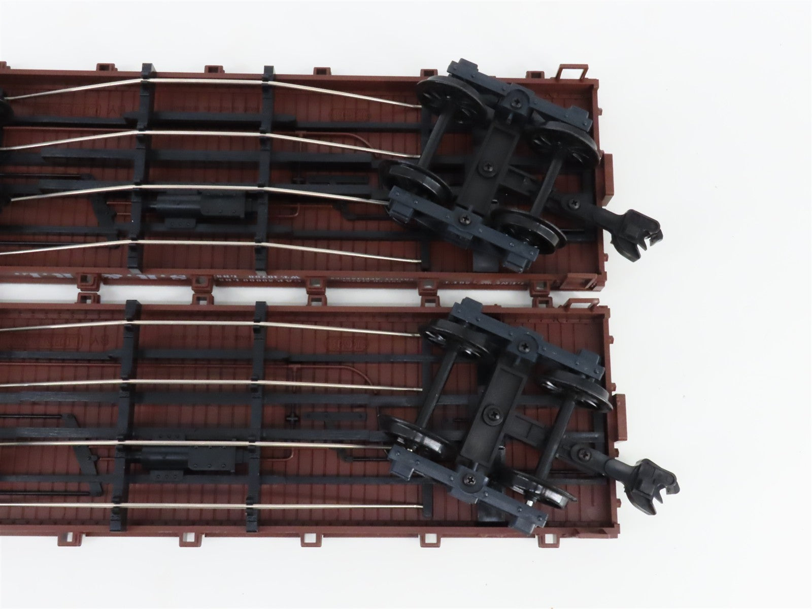 G Scale LGB 41600 Sandy River & Rangeley Lakes 28' Flat Car 2-Pack 323, 329 RTR