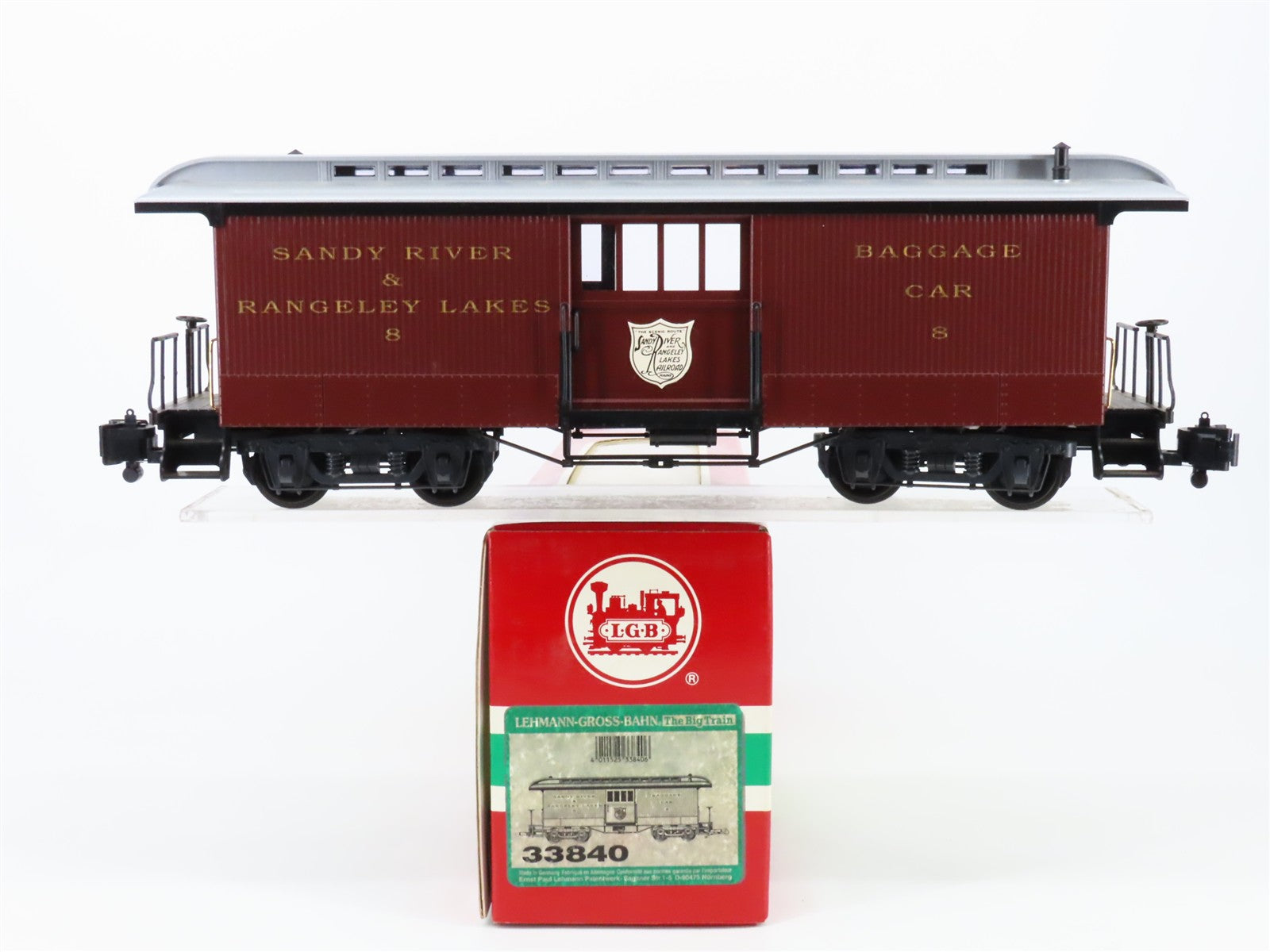 G Scale LGB 33840 Sandy River & Rangeley Lakes Baggage Car 8 RTR