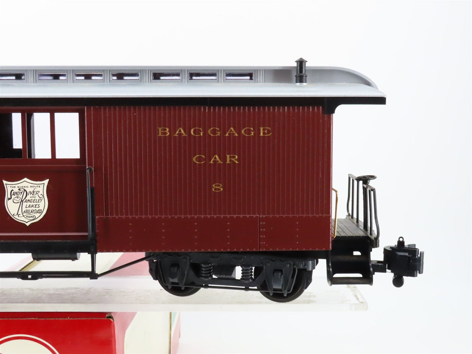 G Scale LGB 33840 Sandy River & Rangeley Lakes Baggage Car 8 RTR