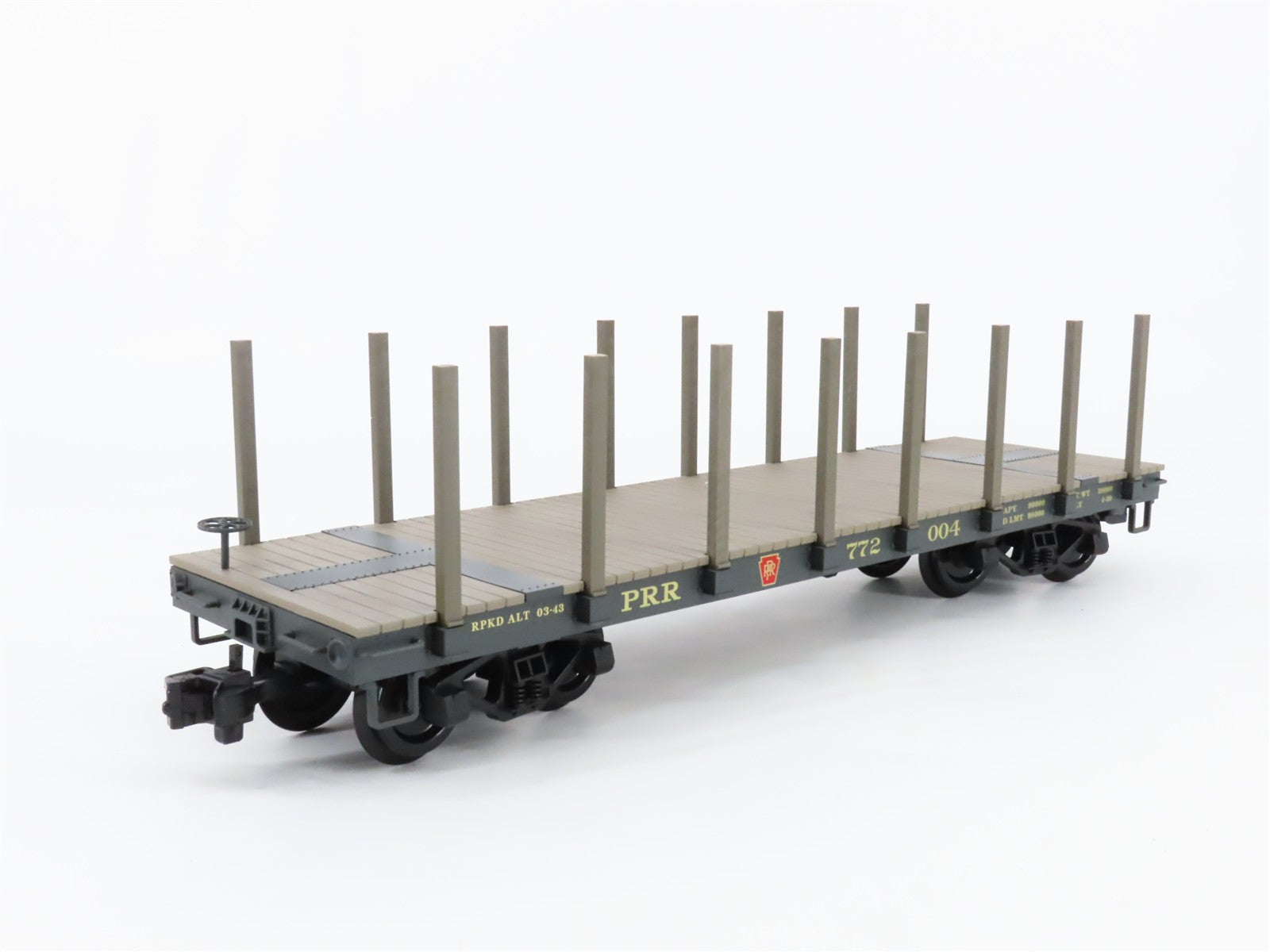 G Scale PIKO 38710 PRR Pennsylvania Flat Car with Stakes 772004 RTR