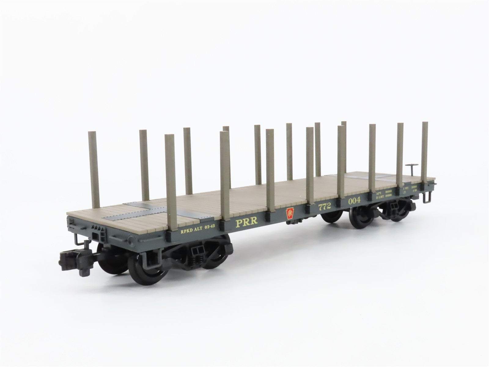 G Scale PIKO 38710 PRR Pennsylvania Flat Car with Stakes 772004 RTR