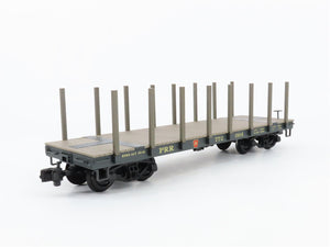 G Scale PIKO 38710 PRR Pennsylvania Flat Car with Stakes 772004 RTR