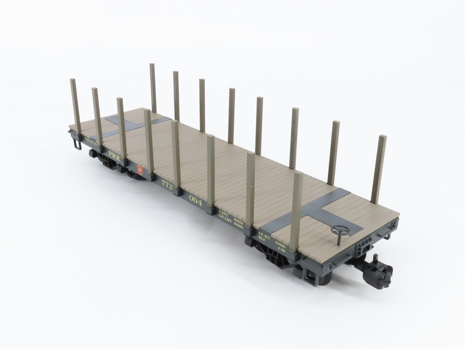 G Scale PIKO 38710 PRR Pennsylvania Flat Car with Stakes 772004 RTR